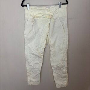 Zadig Voltaire Pants Womens 36 White Cotton Plumo Asymmetrical Drop Crotch Pants